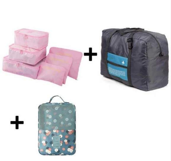 2019 6pcs/set Travel Bags Packing Cubes Organizer Folding Bag Bags Plus Travel Handbags Travel Bags 9 2019 6pcs/set Travel Bags Packing Cubes Organizer Folding Bag Bags Plus Travel Handbags Travel Bags - Image 9