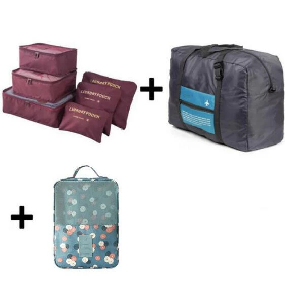 2019 6pcs/set Travel Bags Packing Cubes Organizer Folding Bag Bags Plus Travel Handbags Travel Bags 13 2019 6pcs/set Travel Bags Packing Cubes Organizer Folding Bag Bags Plus Travel Handbags Travel Bags - Image 13