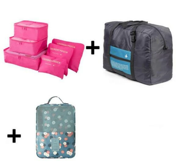2019 6pcs/set Travel Bags Packing Cubes Organizer Folding Bag Bags Plus Travel Handbags Travel Bags 8 2019 6pcs/set Travel Bags Packing Cubes Organizer Folding Bag Bags Plus Travel Handbags Travel Bags - Image 8