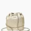 Amiee Kestenberg Vanilla Bondi Quilted Python Backpack Handbag