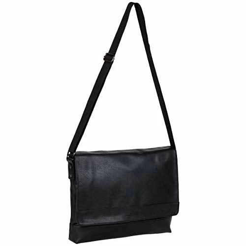 Kenneth Cole Reaction Strident-Class Vegan Leather 15" Laptop & Tablet Crossbody Messenger Bag For Work, School, & Travel, Black, Laptop 8 Kenneth Cole Reaction Strident-Class Vegan Leather 15" Laptop & Tablet Crossbody Messenger Bag For Work, School, & Travel, Black, Laptop - Image 8