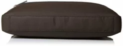 Calvin Klein Men'S Nylon With Saffiano Trim Slim Attache, Dark Chocolate Brown -Cole Haan Shop 31Ymp KxqSL