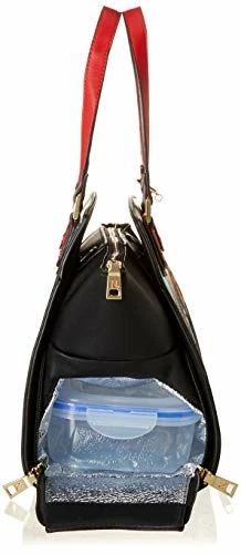 Nicole Lee Women's Multi-Functional Gray Lunch Handbag, Insulated Compartment Casual Daypack, Bike Tour, One Size 6 Nicole Lee Women's Multi-Functional Gray Lunch Handbag, Insulated Compartment Casual Daypack, Bike Tour, One Size - Image 6