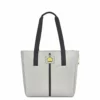 DELSEY Paris Women's Daily's Tote Shoulder Bag, Light Gray, 14 Inch Sleeve