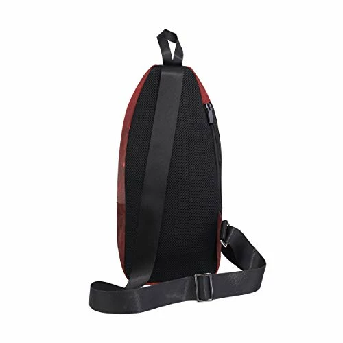 Lovexue Sling Bag Red Eiffel Tower Mens Chest Shoulder Backpacks Crossbody Triangle Rucksack 5 Lovexue Sling Bag Red Eiffel Tower Mens Chest Shoulder Backpacks Crossbody Triangle Rucksack - Image 5