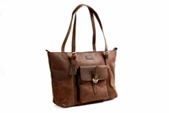 Cuero 16" Brown Leather Women's Bag/handbag/purse/shopping Tote Bag 10 Cuero 16" Brown Leather Women's Bag/handbag/purse/shopping Tote Bag -Cole Haan Shop 31soIHackRL