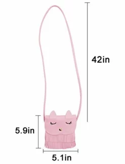 ZGMYC Cat Tassel Shoulder Bag Small Coin Purse Crossbody Satchel For Kids Girls, Pink (5.1'' X 5.9'') 11 ZGMYC Cat Tassel Shoulder Bag Small Coin Purse Crossbody Satchel For Kids Girls, Pink (5.1'' X 5.9'') -Cole Haan Shop 31uhoX9OzBL