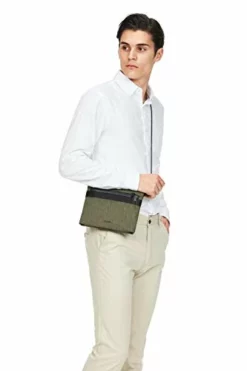 Pacsafe Men's Metrosafe X Anti Theft Crossbody Pouch, Tweed Green, 2.5L -Cole Haan Shop 31wRKlh0xLL