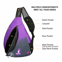 ICOLOR Canvas Sling Backpack, Multipurpose Crossbody Shoulder Bag Beach Tote Pack Bags For Men Women Hiking Cycling Walking Dog Travel Daypack -Cole Haan Shop 41 xPV32VeL