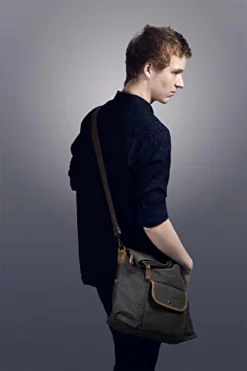 ECOSUSI Unisex Casual Hobo Canvas Cross Body Messenger Shoulder Bags Grey -Cole Haan Shop 410tCjNnSVL