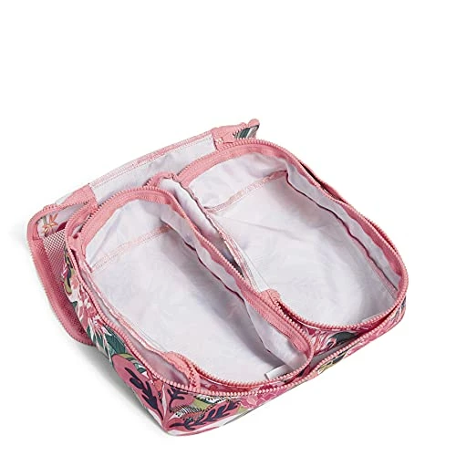Vera Bradley Recycled Lighten Up Reactive Packing Cube Set, Rain Forest Canopy Coral 2 Vera Bradley Recycled Lighten Up Reactive Packing Cube Set, Rain Forest Canopy Coral - Image 2