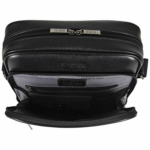 Kenneth Cole Reaction Top Zip Crossbody Tablet Bag With RFID Travel Cross-Body, Black One Size 4 Kenneth Cole Reaction Top Zip Crossbody Tablet Bag With RFID Travel Cross-Body, Black One Size - Image 4