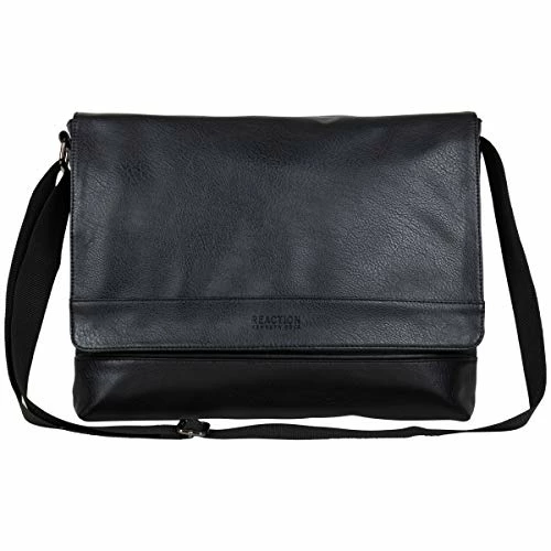 Kenneth Cole Reaction Strident-Class Vegan Leather 15" Laptop & Tablet Crossbody Messenger Bag For Work, School, & Travel, Black, Laptop 7 Kenneth Cole Reaction Strident-Class Vegan Leather 15" Laptop & Tablet Crossbody Messenger Bag For Work, School, & Travel, Black, Laptop - Image 7