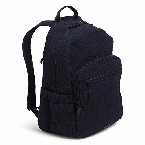Vera Bradley Women's Microfiber Campus Backpack, Classic Navy, One Size 6 Vera Bradley Women's Microfiber Campus Backpack, Classic Navy, One Size - Image 6