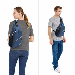 MOSISO Sling Backpack, Multipurpose Crossbody Shoulder Bag Travel Hiking Daypack, Light Teal -Cole Haan Shop 414MDdp 1KL