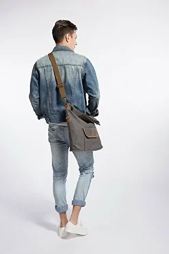ECOSUSI Unisex Casual Hobo Canvas Cross Body Messenger Shoulder Bags Grey -Cole Haan Shop 414nTg7wLiL