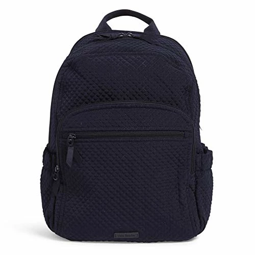 Vera Bradley Women's Microfiber Campus Backpack, Classic Navy, One Size 1 Vera Bradley Women's Microfiber Campus Backpack, Classic Navy, One Size