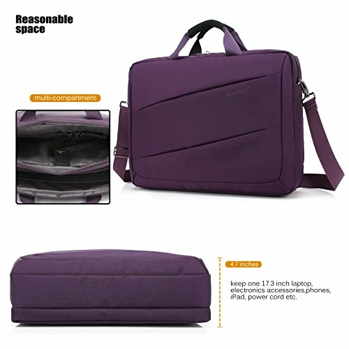 CoolBELL Shoulder Bag 17.3 Inch Laptop Bag Messenger Bag Briefcase Multi-Compartment Handbag For 2 CoolBELL Shoulder Bag 17.3 Inch Laptop Bag Messenger Bag Briefcase Multi-Compartment Handbag For - Image 2