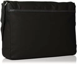 Calvin Klein Men'S Coated Nylon With Saffiano Trim Messenger, Black -Cole Haan Shop 415pop0HsDL