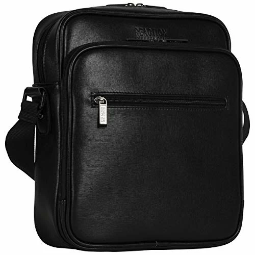 Kenneth Cole Reaction Top Zip Crossbody Tablet Bag With RFID Travel Cross-Body, Black One Size 1 Kenneth Cole Reaction Top Zip Crossbody Tablet Bag With RFID Travel Cross-Body, Black One Size