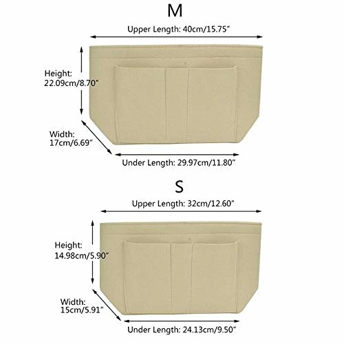 Felt Makeup Bag Organizer Insert Bag Handbag Organizer Insert Multi-functional Travel Cosmetic 7 Felt Makeup Bag Organizer Insert Bag Handbag Organizer Insert Multi-functional Travel Cosmetic - Image 7