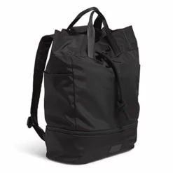 Vera Bradley Women's Recycled Lighten Up ReActive Sport Gym Bag, Black -Cole Haan Shop 417UMtNzG L