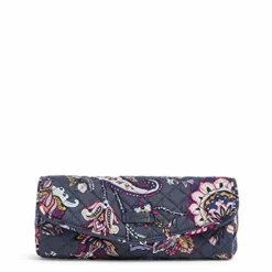 Vera Bradley Cotton On A Roll Makeup Brush & Pencil Case, Felicity Paisley
