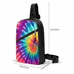 NiYoung Adults And Teen Shoulder Backpack Chest Crossbody Anti-Theft Sling Backpack Chest Bag For Travel Bike Gym, Spiral Tie Dye -Cole Haan Shop 4196aGWCqVL