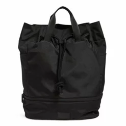 Vera Bradley Women's Recycled Lighten Up ReActive Sport Gym Bag, Black