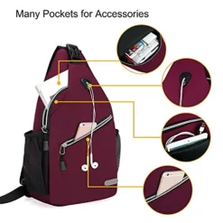 MOSISO Rope Sling Backpack (Up To 13 Inch), Multipurpose Crossbody Chest Shoulder Outdoor Travel Hiking Daypack, Wine Red 11 MOSISO Rope Sling Backpack (Up To 13 Inch), Multipurpose Crossbody Chest Shoulder Outdoor Travel Hiking Daypack, Wine Red -Cole Haan Shop 41Ae831Rx3L