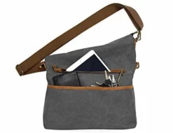 ECOSUSI Unisex Casual Hobo Canvas Cross Body Messenger Shoulder Bags Grey -Cole Haan Shop 41Ai6EylUcL