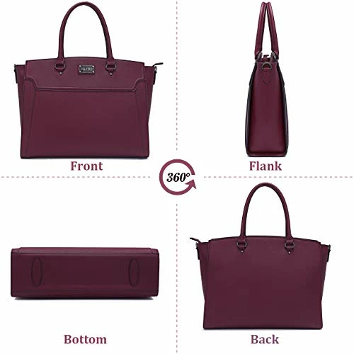 IAITU Laptop Tote Bag For Women, 15-15.6 Inches Spacious Tablet Handbag Shoulder Bag For Laptop 7 IAITU Laptop Tote Bag For Women, 15-15.6 Inches Spacious Tablet Handbag Shoulder Bag For Laptop - Image 7