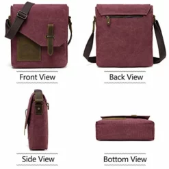 Small Messenger Bag For Women,VASCHY Vintage Canvas Leather Lightweight Crossbody Bag Burgundy -Cole Haan Shop 41AzEGctDrL