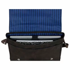 Kenneth Cole Reaction Travelier Satchel Messenger Vegan Leather Laptop Computer Shoulder Bags, Brown, Scored -Cole Haan Shop 41ClfQR9pmL