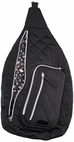 Vera Bradley Women's Performance Twill Sling Backpack, Black, One Size 7 Vera Bradley Women's Performance Twill Sling Backpack, Black, One Size -Cole Haan Shop 41CzQGY0 dL