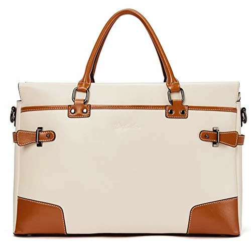 BOSTANTEN Leather Briefcase Messenger Satchel Bags Laptop Handbags For Women 2 BOSTANTEN Leather Briefcase Messenger Satchel Bags Laptop Handbags For Women - Image 2