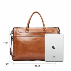 BOSTANTEN Leather Briefcase Vintage Business Message Bags 15.6 Inch Laptop Shoulder Handbag For -Cole Haan Shop 41EcDwkCmVL