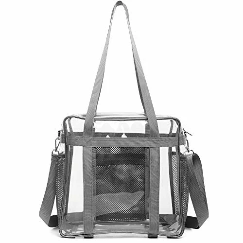 Heavy-duty Clear Bag Stadium Approved, NFL Clear Stadium Tote Crossbody Bag 12X12X6 With Side Pockets Shoulder Strap 1 Heavy-duty Clear Bag Stadium Approved, NFL Clear Stadium Tote Crossbody Bag 12X12X6 With Side Pockets Shoulder Strap