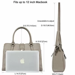 Banuce Gray Real Leather Handbags For Women Business Work Briefcase Shoulder Messenger Bag For -Cole Haan Shop 41FmlOXrvpL