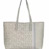 Kenneth Cole Reaction Striper Logo Printed Tote Handbag (Seagull)