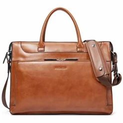 BOSTANTEN Leather Briefcase Vintage Business Message Bags 15.6 Inch Laptop Shoulder Handbag For -Cole Haan Shop 41IkMXZgAyL