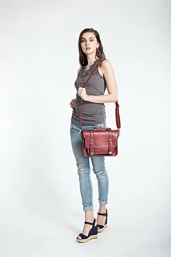 EOSUSI Women's Faux Leather Briefcases Messenger Bag Ladies Handbags, Red 10 EOSUSI Women's Faux Leather Briefcases Messenger Bag Ladies Handbags, Red -Cole Haan Shop 41J3tcvQ6OL