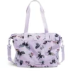 Vera Bradley Recycled Lighten Up Reactive Tote Bag, Lavender Butterflies
