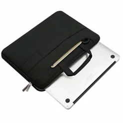 MOSISO Laptop Shoulder Bag Compatible 2018 MacBook Air 13 A1932 Retina Display/MacBook Pro 13 A1989 A1706 A1708 USB-C 2018 2017 2016/Surface Pro 6/5/4/3, Briefcase Handbag With Trolley Belt, Black -Cole Haan Shop 41Pb9HtE56L