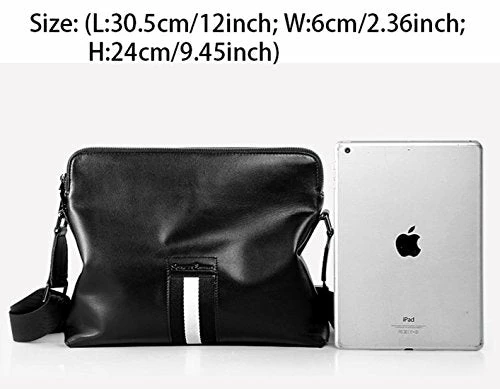 Saierlong New Mens Black Genuine Leather Briefcase Messenger Bags Business Handbags 4 Saierlong New Mens Black Genuine Leather Briefcase Messenger Bags Business Handbags - Image 4