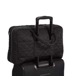 Vera Bradley Women's Performance Twill Lay Flat Weekender Travel Bag, Black, One Size -Cole Haan Shop 41R5U0mB47L