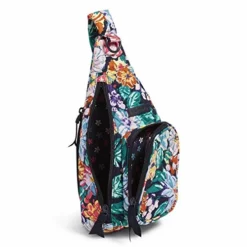 Vera Bradley Women's Cotton Mini Sling Backpack, Happy Blooms, One Size -Cole Haan Shop 41SIznldGZL