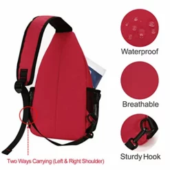 MOSISO Sling Backpack, Multipurpose Crossbody Shoulder Bag Travel Hiking Daypack, Red 9 MOSISO Sling Backpack, Multipurpose Crossbody Shoulder Bag Travel Hiking Daypack, Red -Cole Haan Shop 41UIrZSBX1L