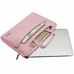 MOSISO Laptop Shoulder Bag Compatible 2018 MacBook Air 13 A1932 Retina Display/MacBook Pro 13 A1989 A1706 A1708 USB-C 2018 2017 2016/Surface Pro 6/5/4/3, Briefcase Handbag With Trolley Belt, Pink -Cole Haan Shop 41UJ4uyuH3L