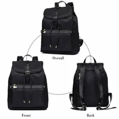 Bostanten Waterproof Backpack Purse Laptop Travel Backpacks School Nylon Bag For Women Black -Cole Haan Shop 41UbrmSZ5AL